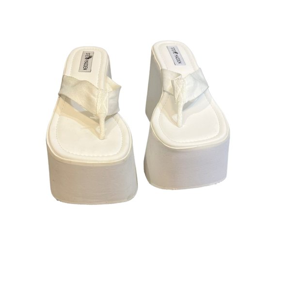 STEVE MADDEN‎ Women's Gwen Platform Wedge Sandals (8) - Picture 5 of 7